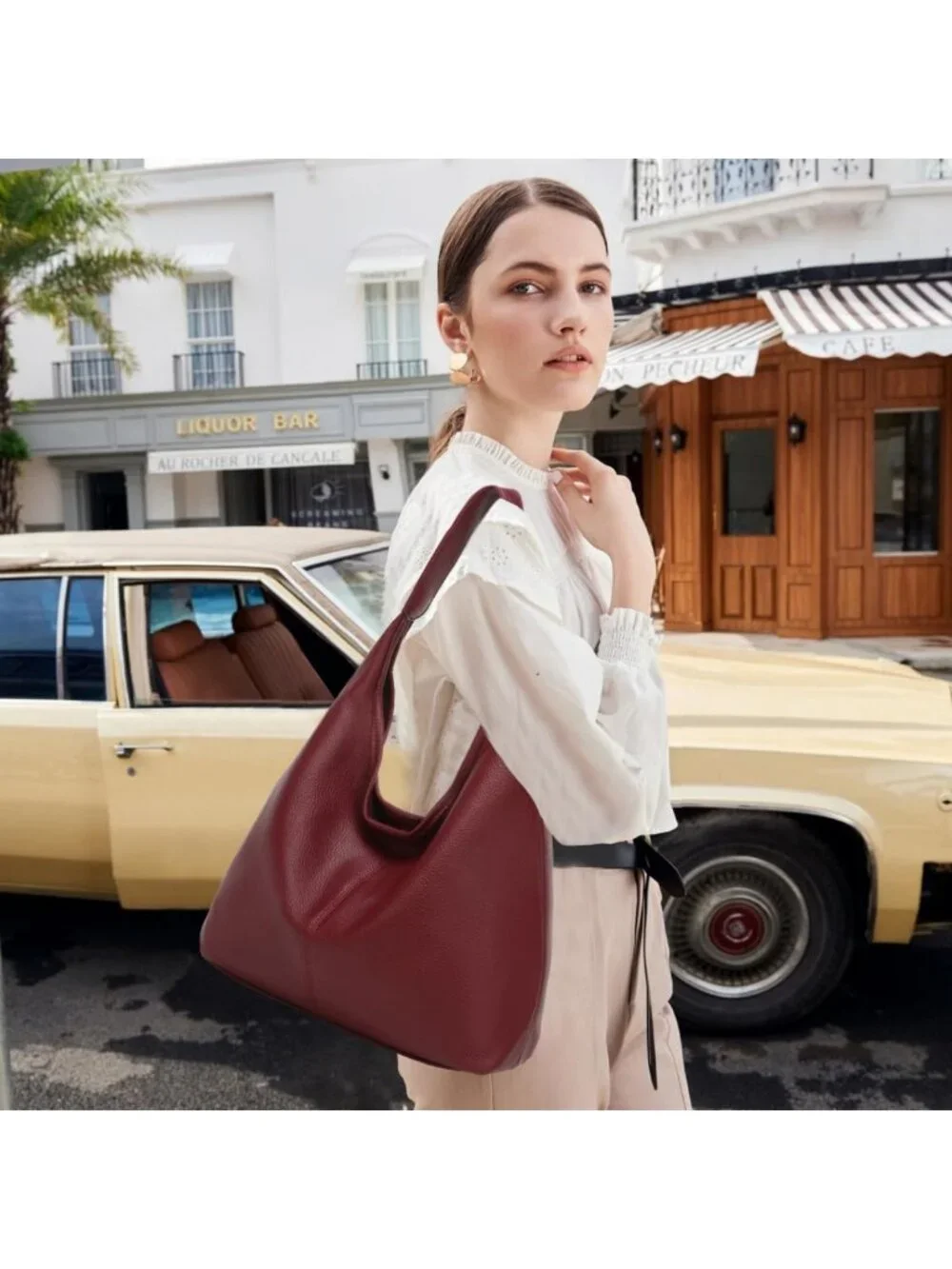 Soft Slouchy Hobo Bag for Women | Chic PU Leather Tote for Work & Travel